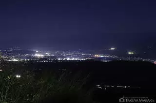 城山公園（久米ヶ城跡）の夜景