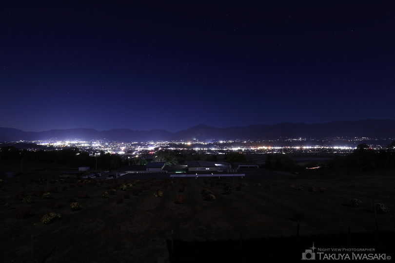 伊久間縄文の丘フルーツパークの夜景スポット写真（1）