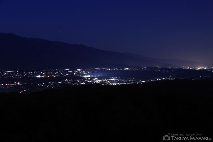 福島てっぺん公園の夜景スポット写真（2）