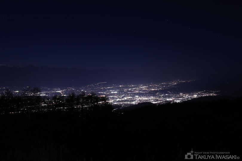 アルプス連峰パノラマ展望台の夜景スポット写真（2）