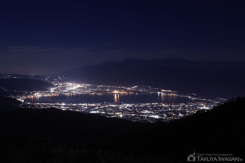 高ボッチ高原 見晴しの丘の夜景スポット写真（1）