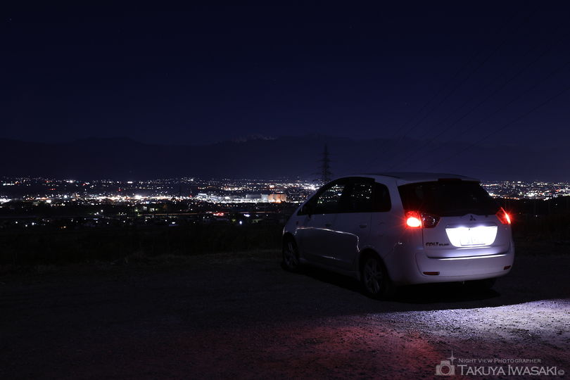 アルプス展望しののめの道の夜景スポット写真（4）