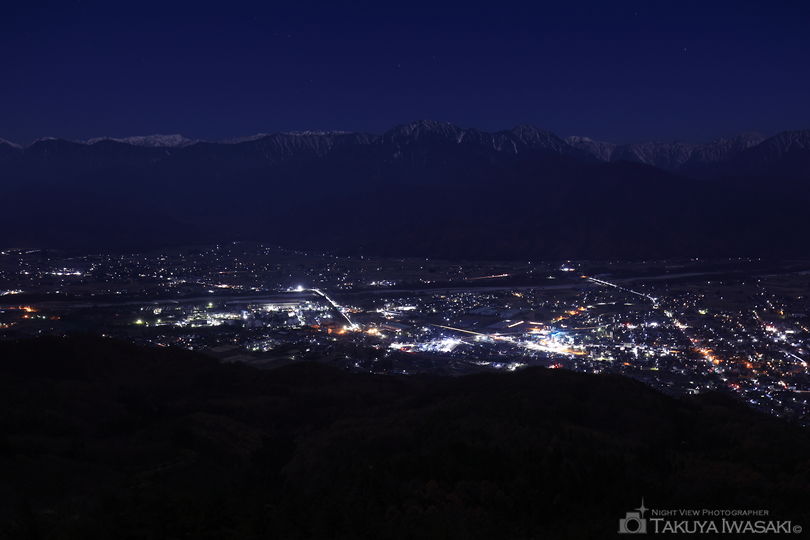 鷹狩山　展望台の夜景スポット写真（3）