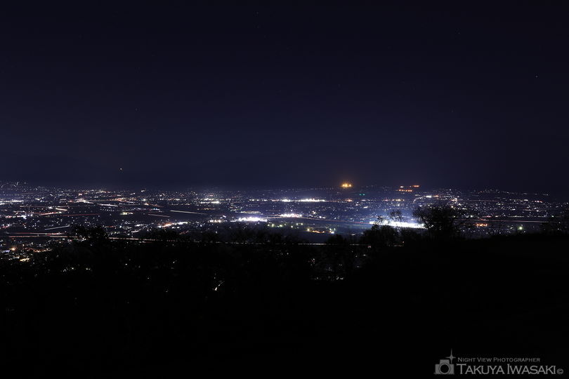 アルプス公園の夜景スポット写真（2）