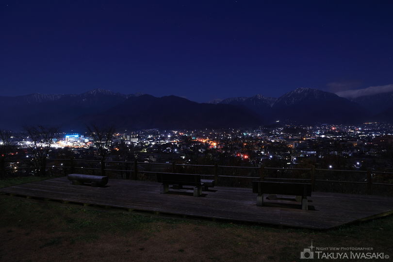 大町公園の夜景スポット写真（1）