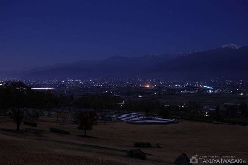 あづみ野池田クラフトパークの夜景スポット写真（1）