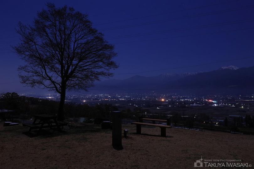 あづみ野池田クラフトパークの夜景スポット写真（2）