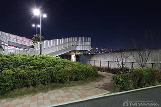 築地大橋橋詰広場の夜景スポット写真（6）class=