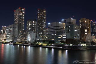 築地大橋 東側歩道の夜景スポット写真（3）class=
