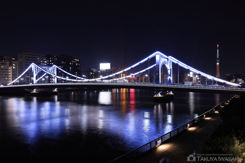隅田川 かわてらすの夜景スポット写真（1）