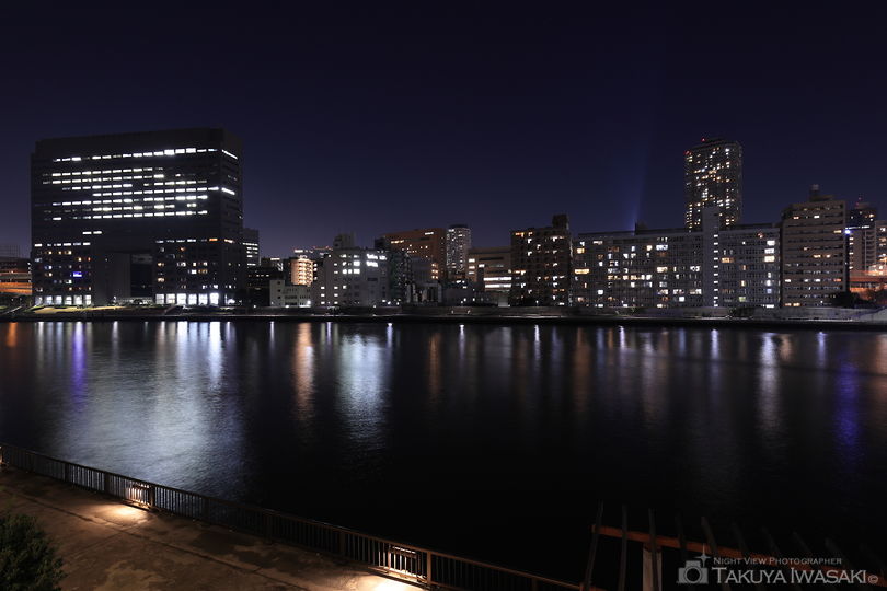 隅田川 かわてらすの夜景スポット写真（2）