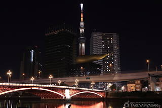隅田川テラス 吾妻橋付近の夜景スポット写真（1）class=