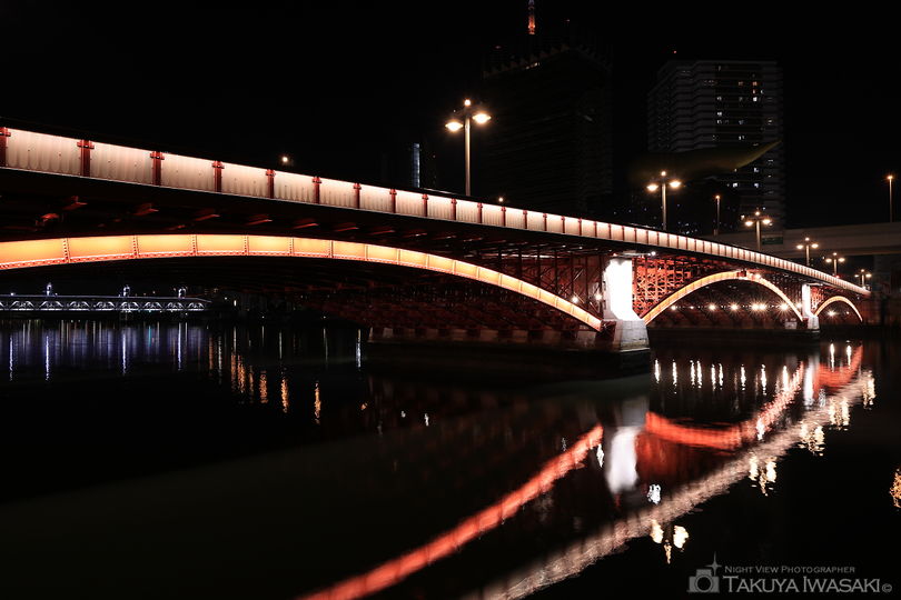隅田川テラス 吾妻橋付近の夜景スポット写真（2）