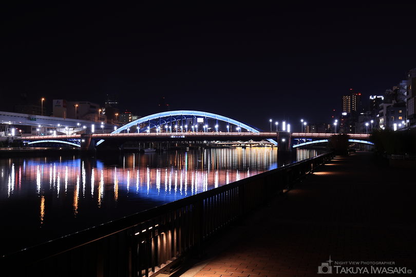 隅田川テラス 吾妻橋付近の夜景スポット写真（4）
