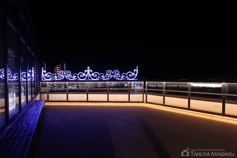 湘南江の島駅 　ルーフテラスの夜景スポット写真（4）