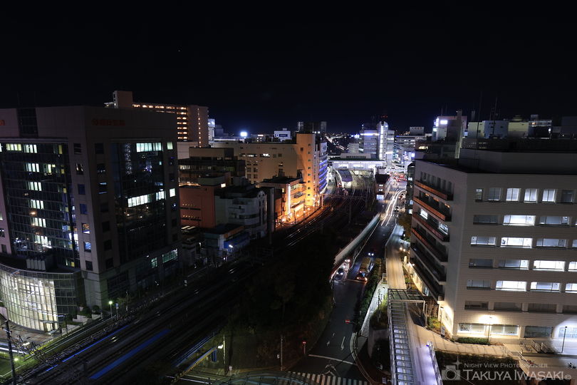 藤沢市役所本庁舎　展望デッキの夜景スポット写真（1）