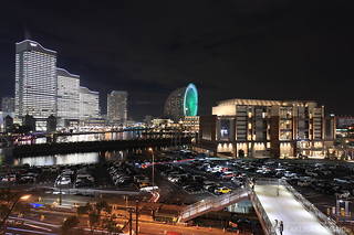 クイーンズスクエア・ノートルダム横浜方面の夜景