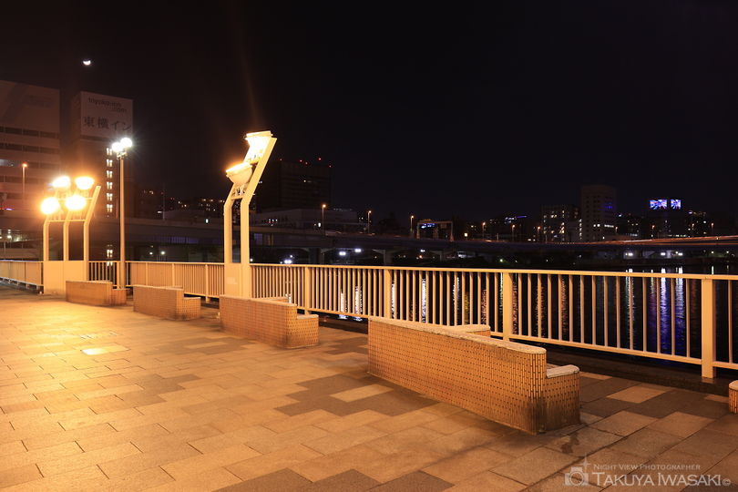 新大橋の夜景スポット写真（4）