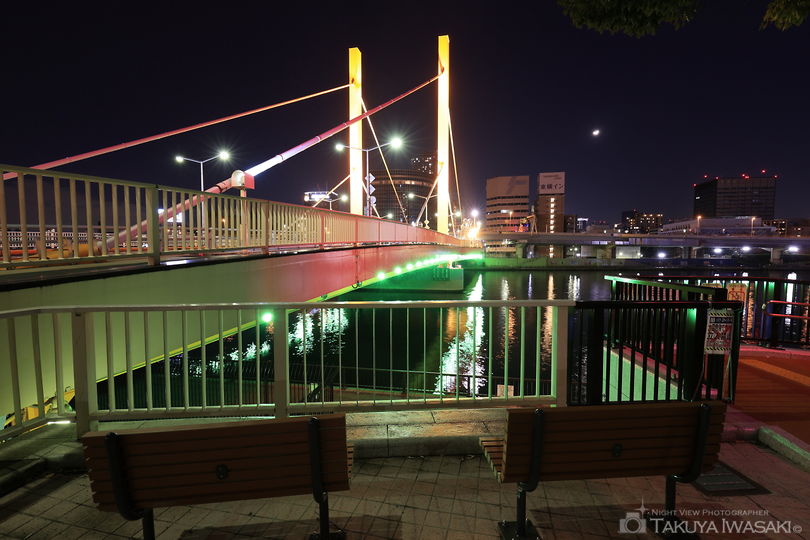 新大橋の夜景スポット写真（6）