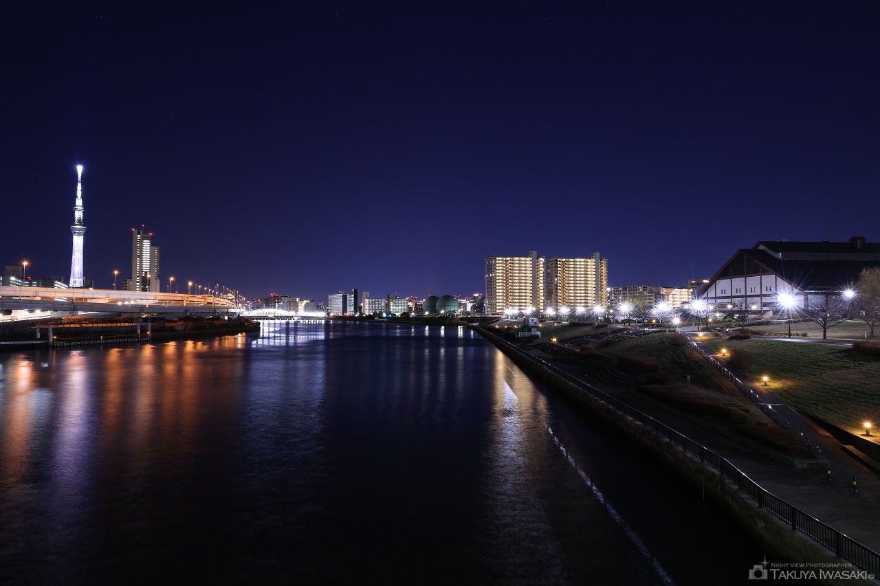 水神大橋の夜景スポット写真（1）