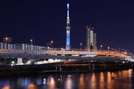 水神大橋の夜景スポット写真（2）class=