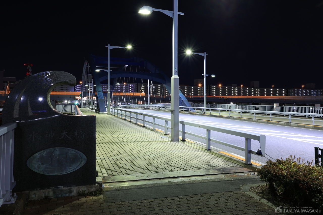 水神大橋の夜景スポット写真（6）