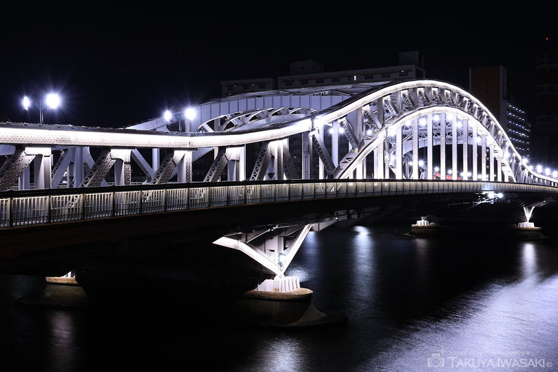 隅田川テラス　白鬚橋東側の夜景スポット写真（4）