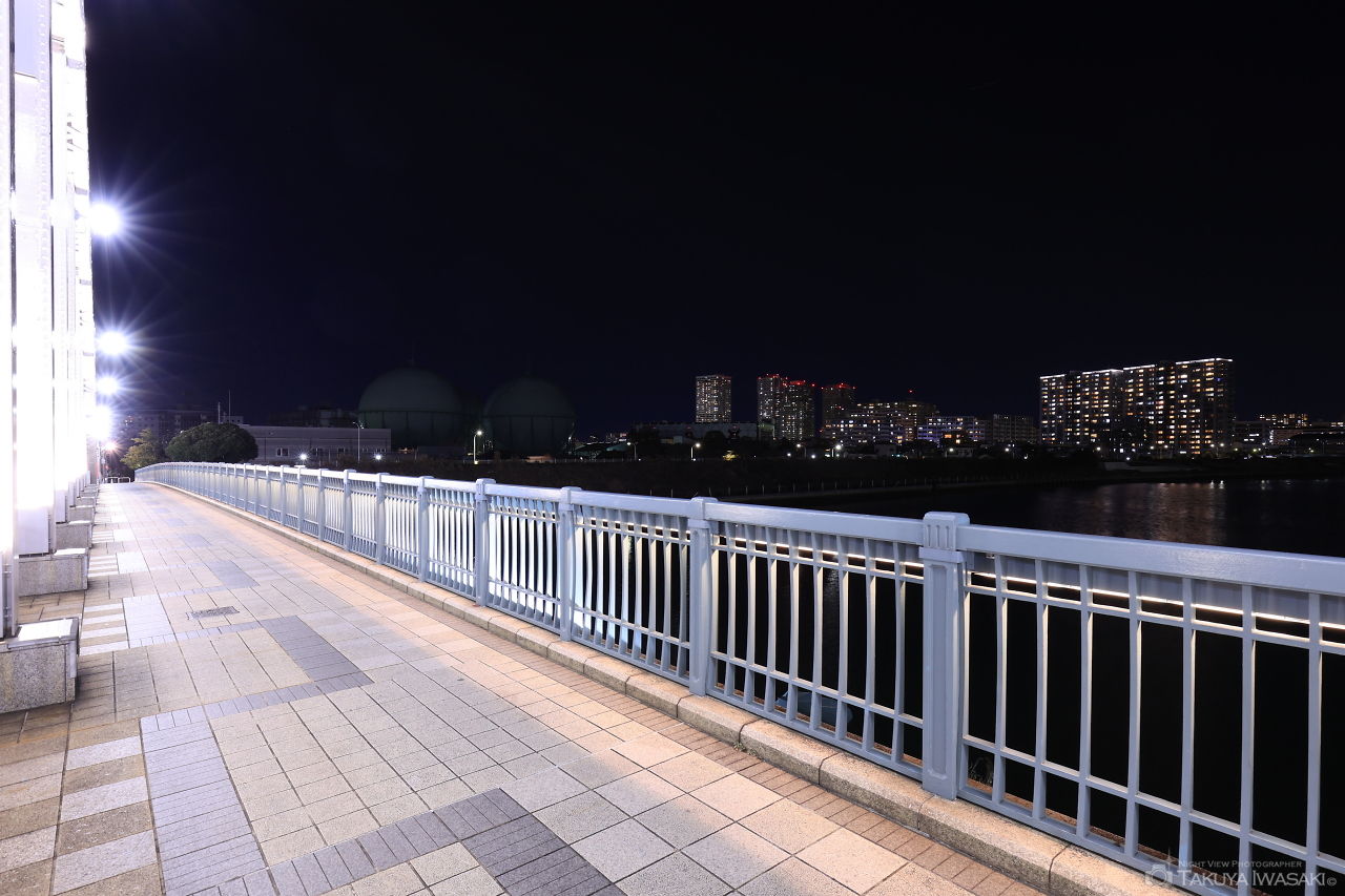 白鬚橋　北側歩道の夜景スポット写真（4）