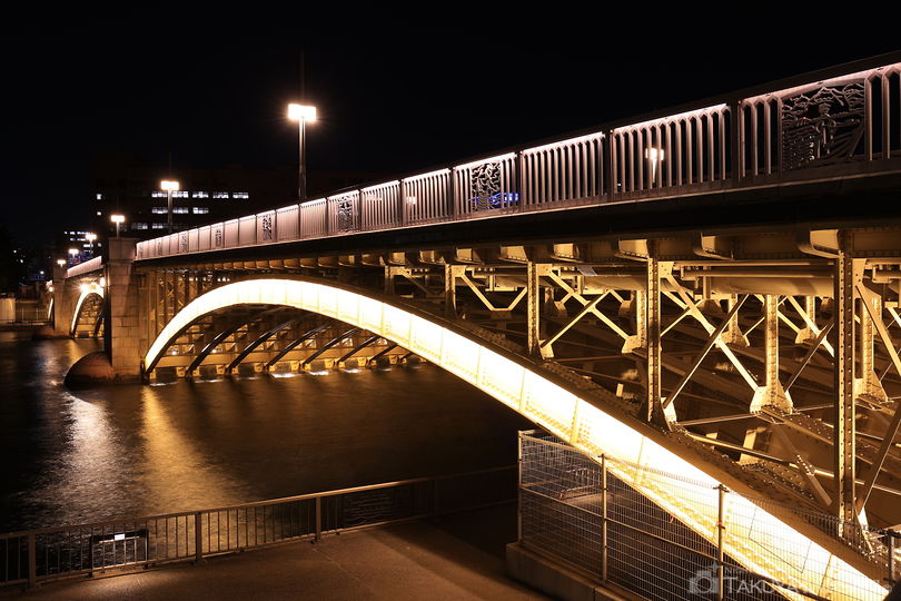 蔵前橋の夜景スポット写真（1）