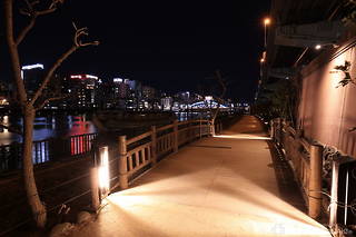 隅田川緑道公園　駒形橋付近の夜景スポット写真（4）class=