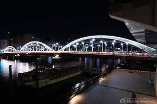 隅田川緑道公園　厩橋付近の夜景スポット写真（2）class=