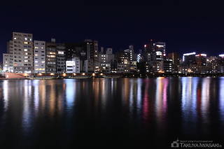 隅田川緑道公園　厩橋付近の夜景スポット写真（3）class=