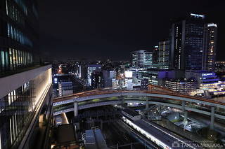 横浜駅北東口方面の夜景