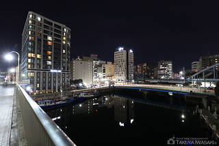 桜木町歩道橋の夜景スポット写真（1）class=