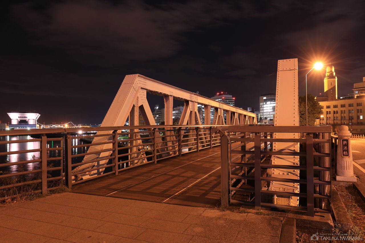 新港橋梁の夜景スポット写真（6）