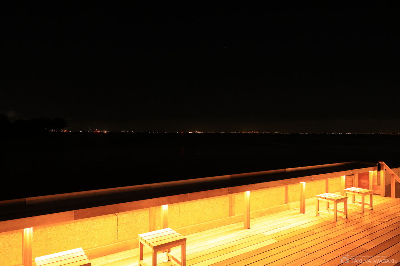 鳥居崎海浜公園の夜景スポット写真（2）