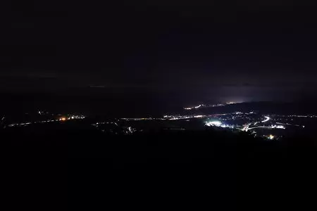 山本山高原 展望台の夜景