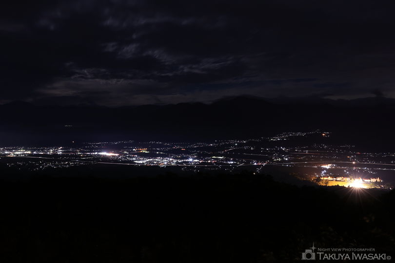 魚沼スカイライン　十日町展望台の夜景スポット写真（1）