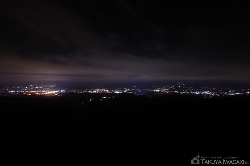 魚沼スカイライン　六日町展望台の夜景スポット写真（3）