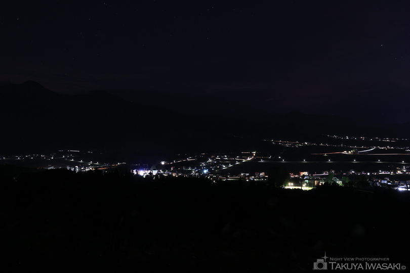 上原高原展望所の夜景スポット写真（2）