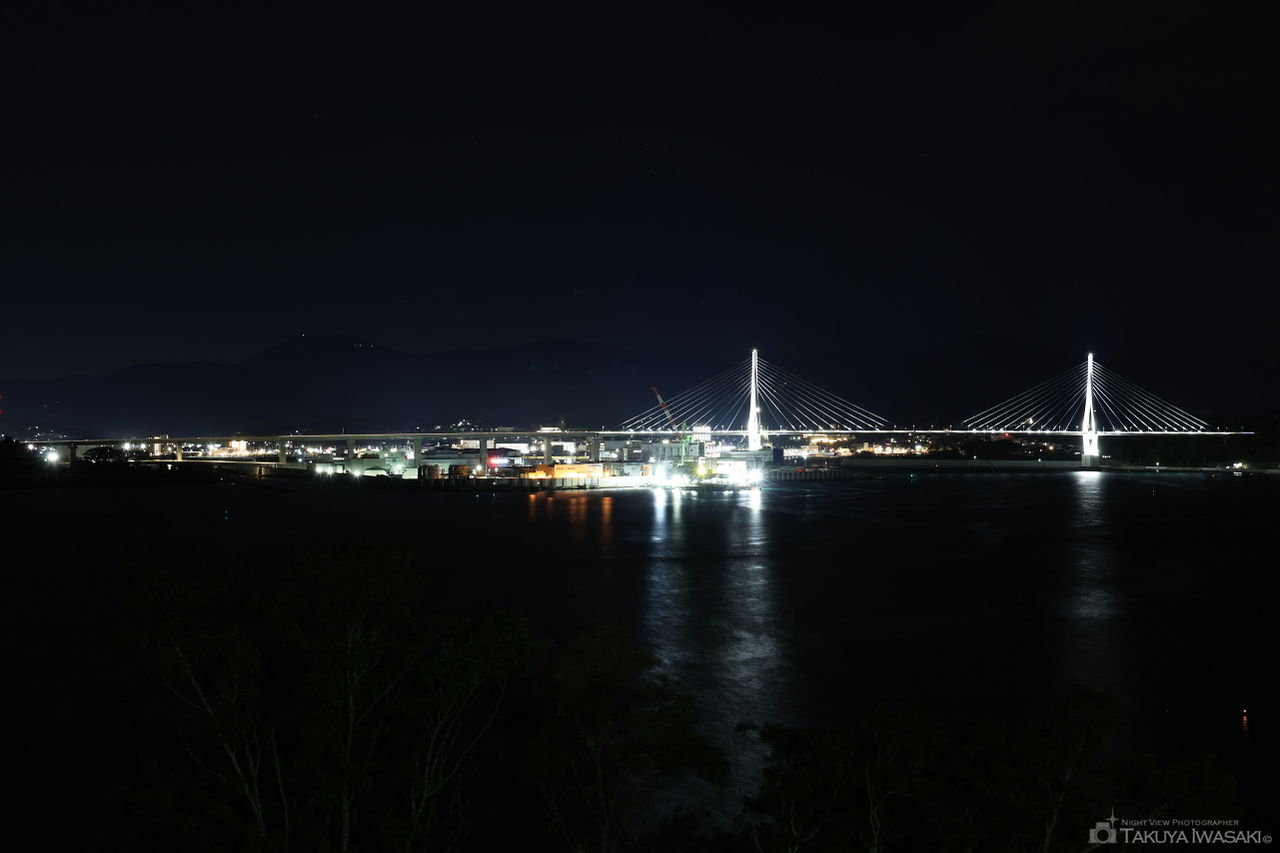 鶴亀大橋展望台の夜景スポット写真（1）