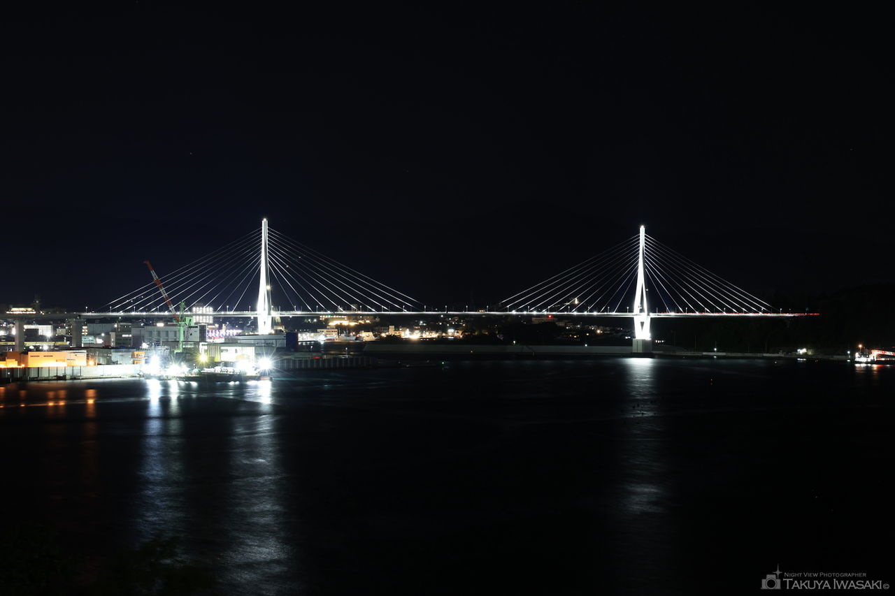 鶴亀大橋展望台の夜景スポット写真（2）