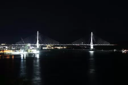 鶴亀大橋展望台（気仙沼大島大橋）の夜景
