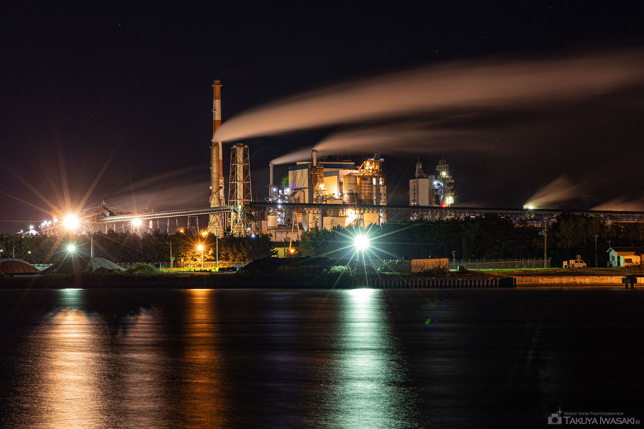 日本製紙秋田工場を望む