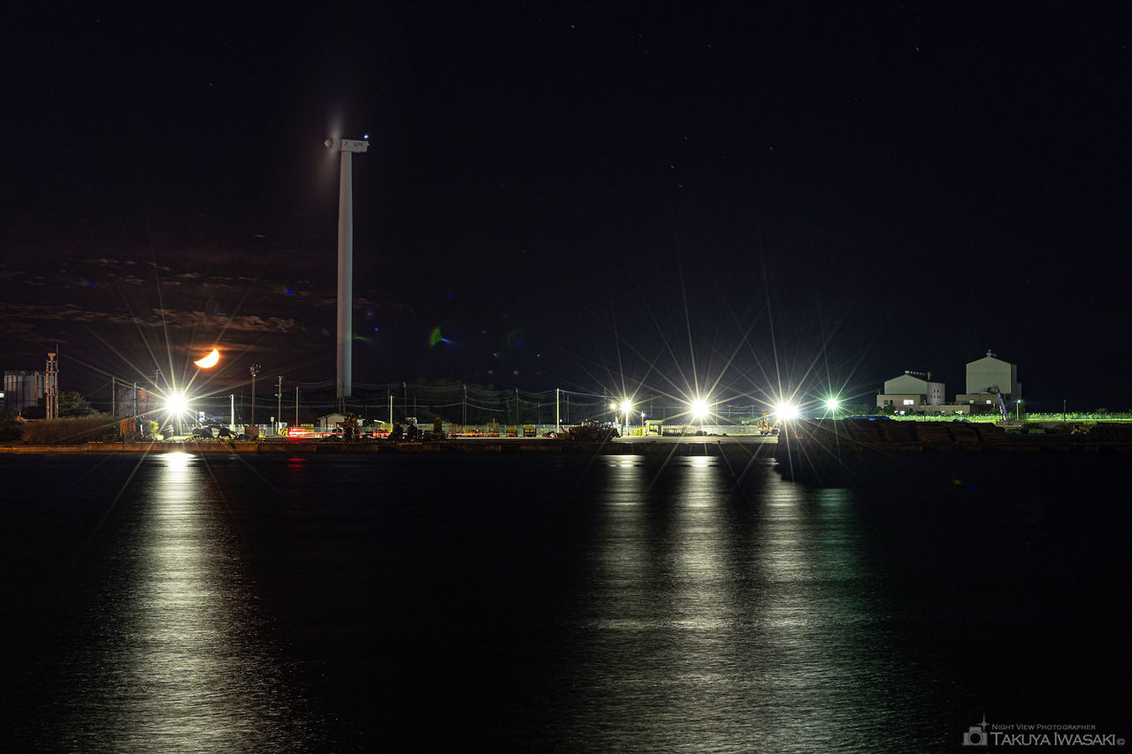 道の駅 あきた港の夜景スポット写真（4）