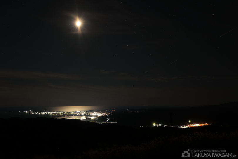 寒風山園地小展望台の夜景スポット写真（1）