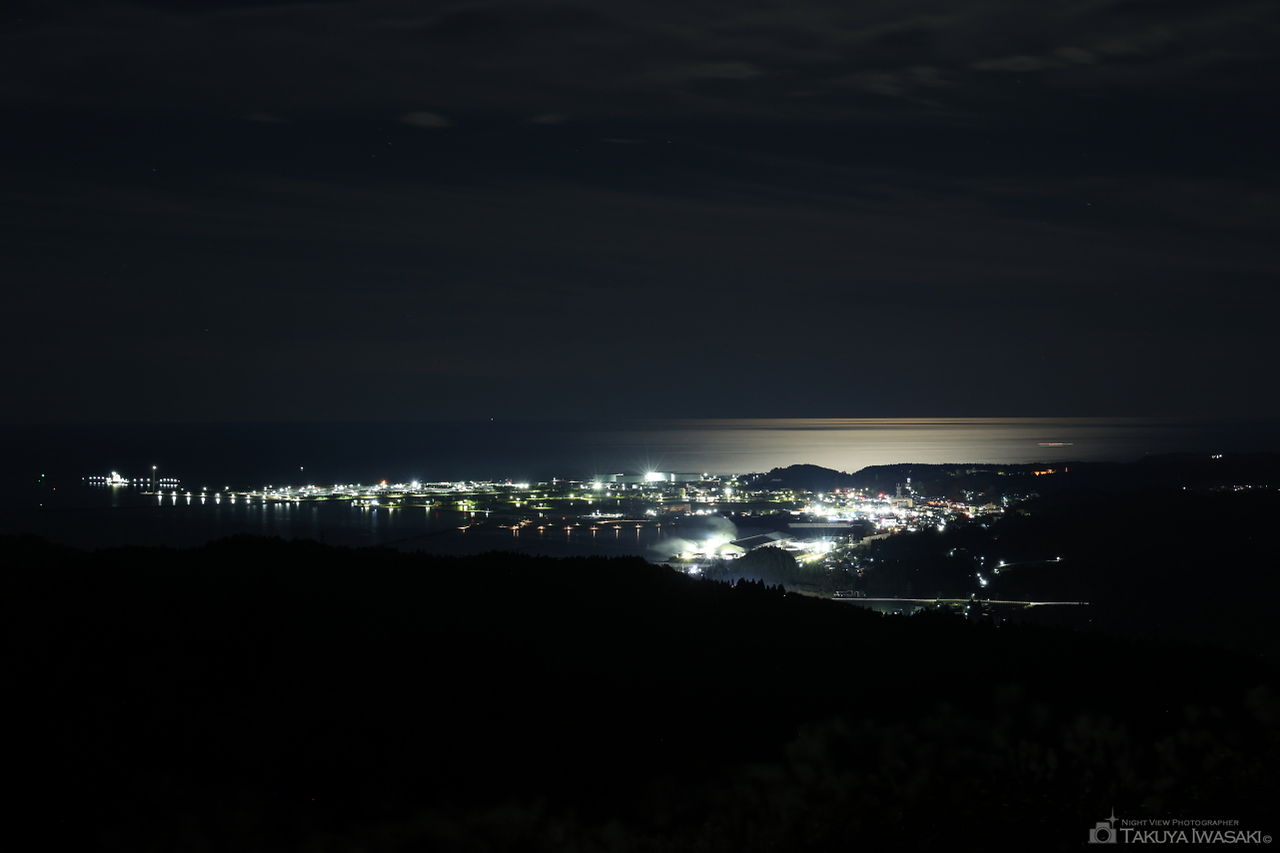 寒風山園地小展望台の夜景スポット写真（2）