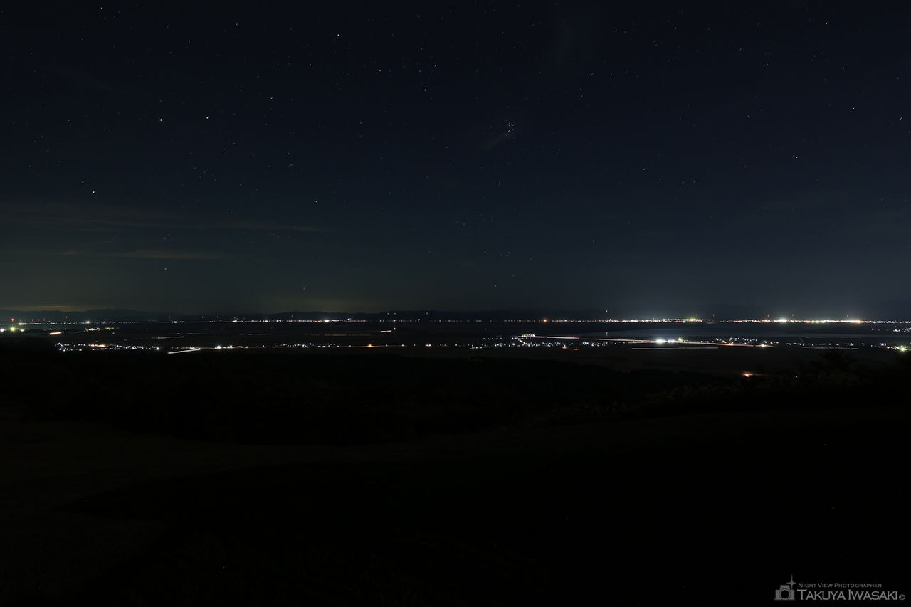 寒風山園地小展望台の夜景スポット写真（3）