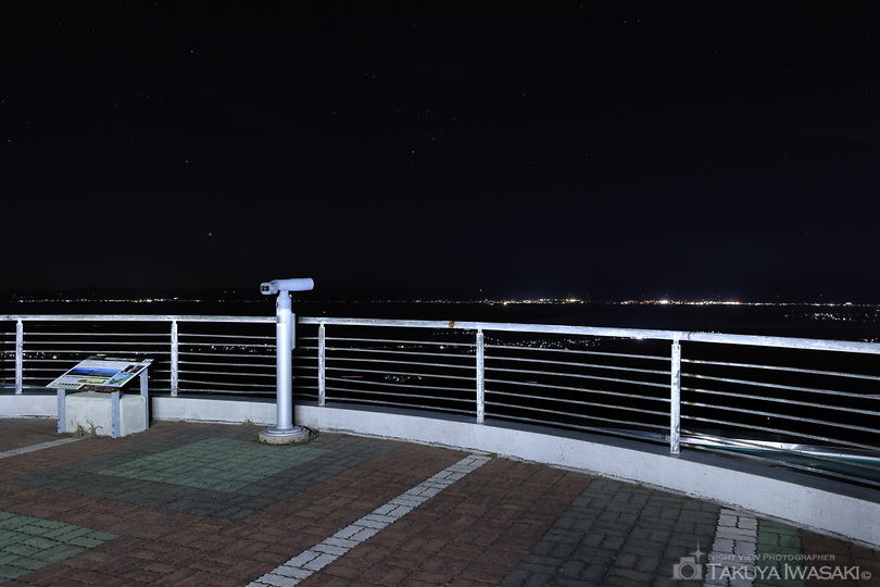 寒風山回転展望台・展望パークの夜景スポット写真（5）