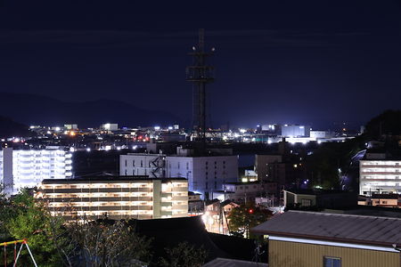 ＮＴＴ東日本 石巻門脇ビル方面の夜景